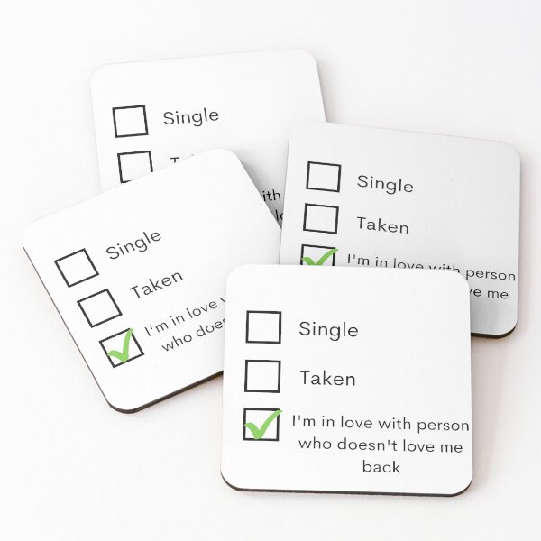Item preview, Single Taken I'm In Love With Person Who Doesn't Love Me Back designed and sold by Amine-Creation.