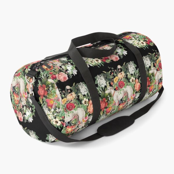 Item preview, White Vintage Whippet Dog With Orange Red Decorative Collar Surrounded By Gorgeous Spring Summer Flowers designed and sold by TrulyEpoque.