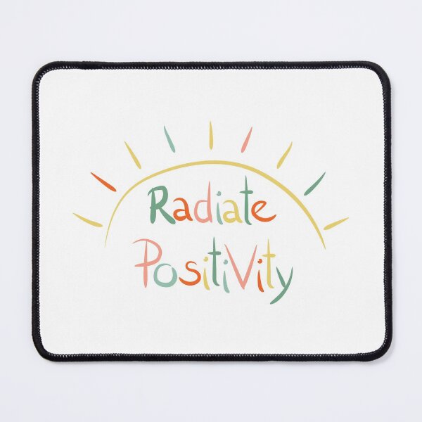 Item preview, Radiate positivity colorful sign in rainbow colors designed and sold by Juditdesign.