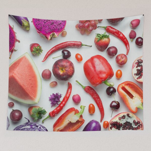 Item preview, Red food on white designed and sold by Alita  Ong.