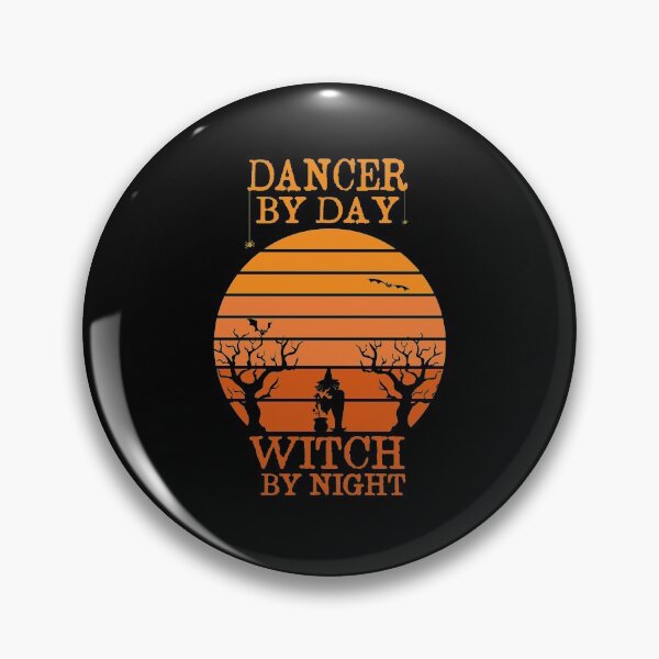 Item preview, Dancer By Day Witch By Night Dancing Halloween Gift Idea Retro Sunset Design designed and sold by Chamssou.