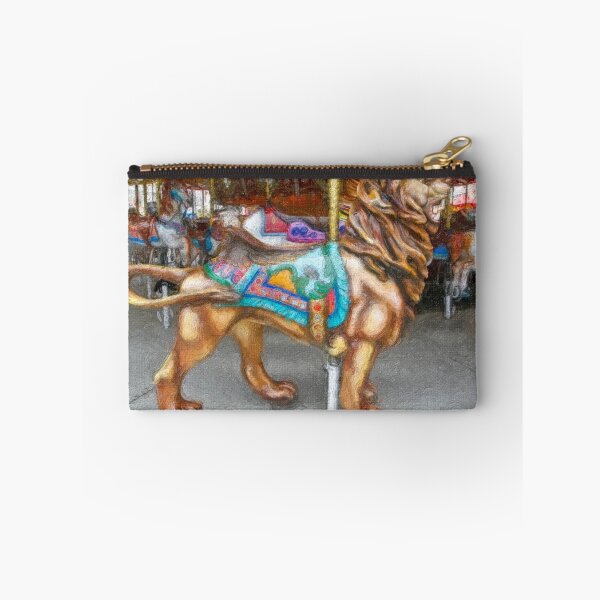Item preview, Stylized photo of a lion-shaped carousel seat at  the San Diego County Fair in Del Mar, CA US. designed and sold by NaturaLight.