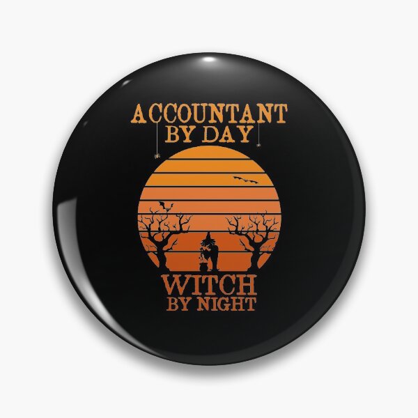 Item preview, Accountant By Day Witch By Night Accounting Halloween Gift Idea Retro Sunset Design designed and sold by Chamssou.