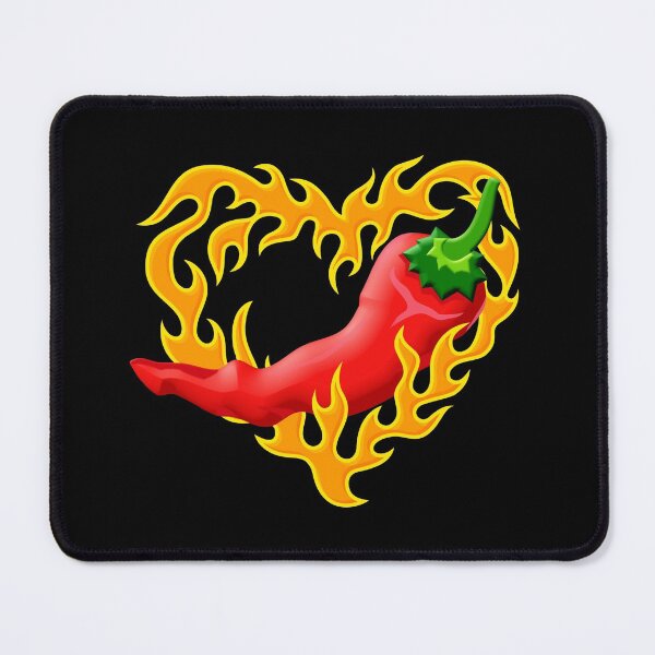 Item preview, Chili Pepper with Flame Heart designed and sold by sifis.