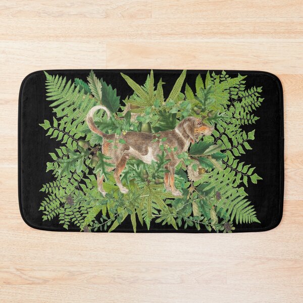 Item preview, Beagle Dog Nestled Amongst Green Forest Woodland Leaves Leafs designed and sold by TrulyEpoque.