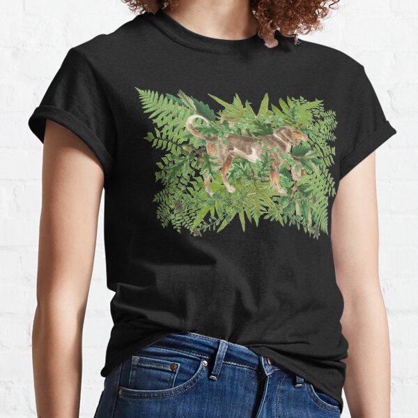 Item preview, Beagle Dog Nestled Amongst Green Forest Woodland Leaves Leafs designed and sold by TrulyEpoque.