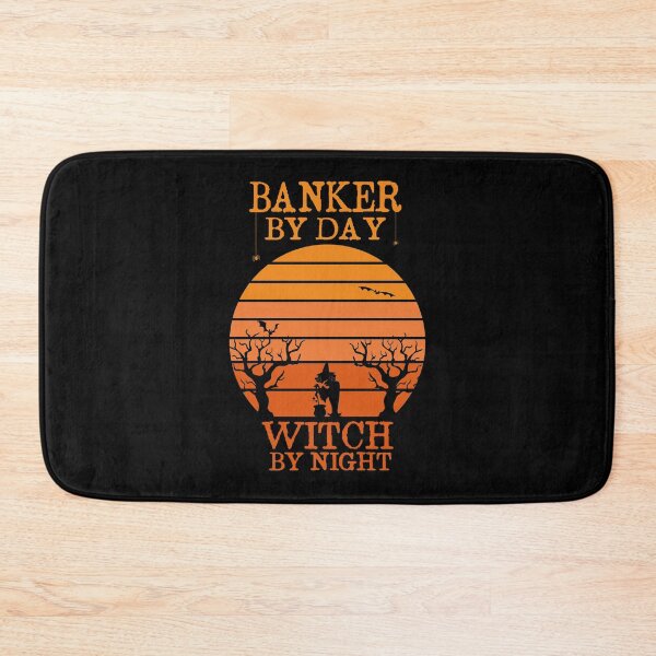 Item preview, Banker By Day Witch By Night Banking Halloween Gift Idea Retro Sunset Design designed and sold by Chamssou.
