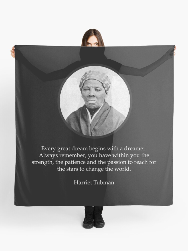 Harriet Tubman Quote Civil Rights Scarf By Ozziwar Redbubble