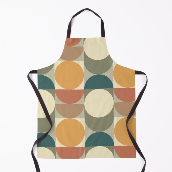 Item preview, Mid century geometric pattern in retro earthy colours designed and sold by Freewheeling.