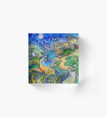 Manobier Castle West Wales Acrylic Block
