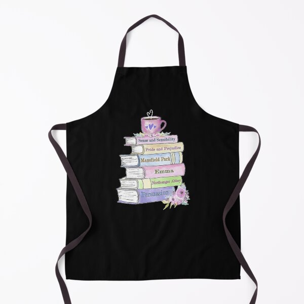 Item preview, Jane Austen Book Stack Pride and Prejudice Literary Quotes Book Club  designed and sold by TopTeeShop.