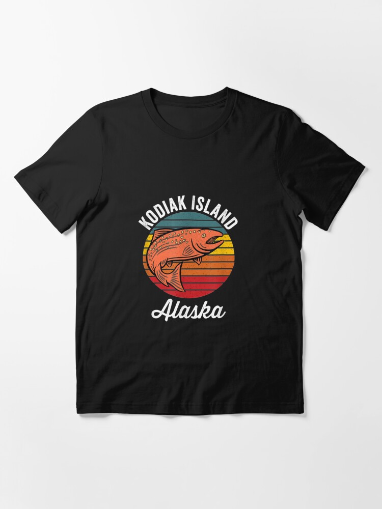 Kodiak Island Alaska Salmon Fishing Gift Graphic  Essential T-Shirt for  Sale by penelopefdyqanj