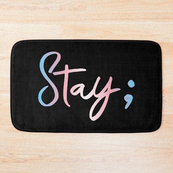 Item preview, Stay suicide prevention awareness semi-colon designed and sold by Lori P.