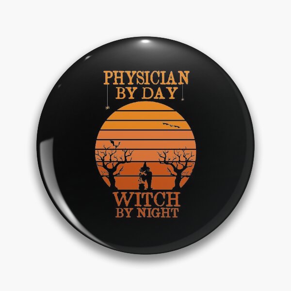 Item preview, Physician By Day Witch By Night  Physician Assistant Halloween Gift Idea Retro Sunset Design designed and sold by Chamssou.