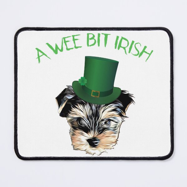 Item preview, A Wee Bit Irish Cute Yorkshire Terrier with Leprechaun Hat designed and sold by adriana-holmes.