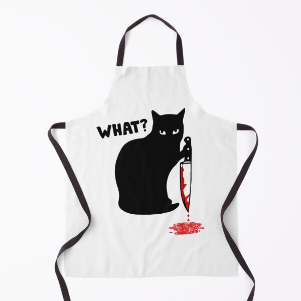 Item preview, What Murderous Cat Holding Knife Funny Halloween Costume Copy designed and sold by TheModernGeekSt.