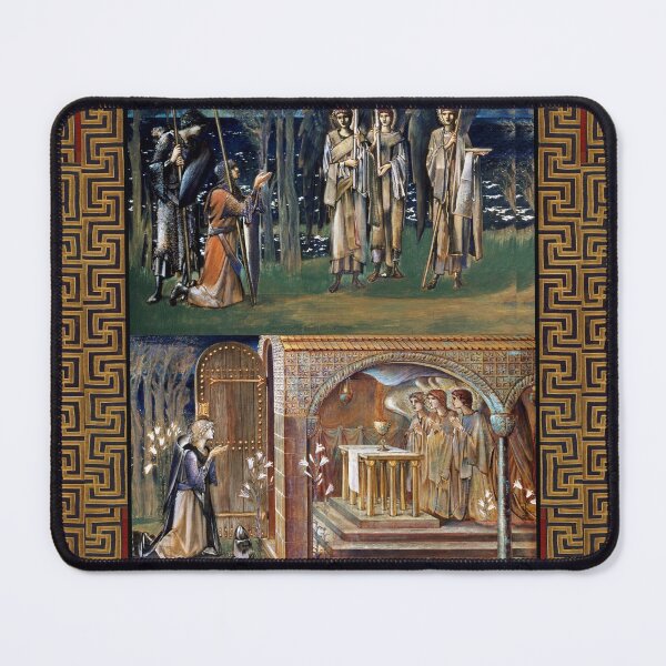 Item preview, Quest for the Holy Grail,The Attainment,Vision of Angels and Saint Graal to Sir Percival ,Sir Galahad, Sir Bors designed and sold by BulganLumini.