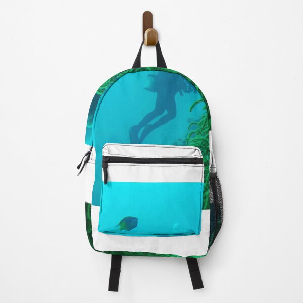 Item preview, coral reef and scuba diver designed and sold by likbatonboot.