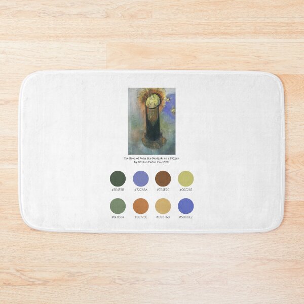 Item preview, Colour Palette of The Head of John the Baptist, on a Pillar by Odilon Redon (ca. 1890) designed and sold by CoffeewithAnh.