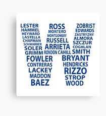 Cubs W Flag Canvas Print