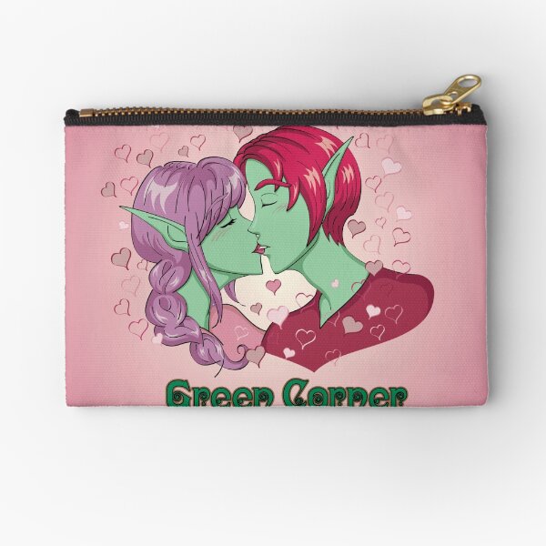 Valentine Kiss Zipper Pouch