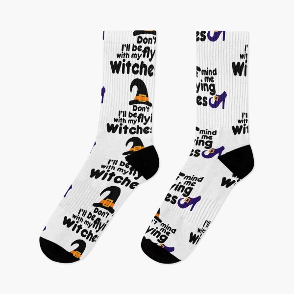 Item preview, Don’t mind me I’ll be flying with my witches Halloween  - men / women/ kids Halloween designed and sold by Designs Of all kinds.