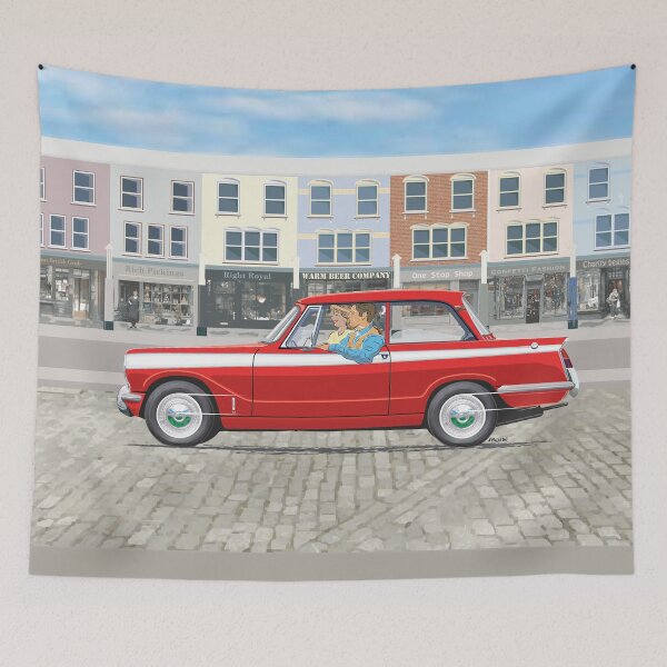 Item preview, Herald 13/60 in Signal Red and cream stripe designed and sold by Bigs66.