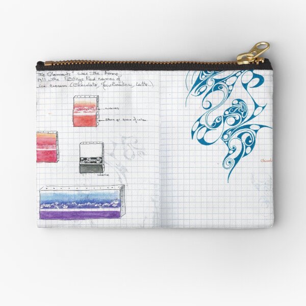 A page of my doodly visual journal Zipper Pouch