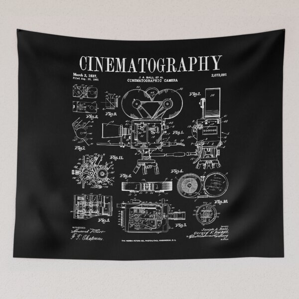 Item preview, Cinematography Movie Film Camera Vintage Patent Print designed and sold by GrandeDuc.