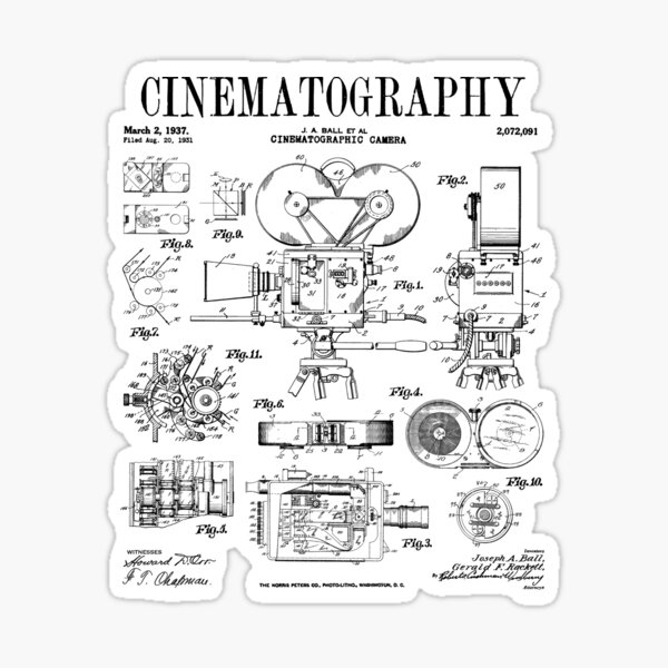 Artikel-Vorschau von Kinematographie Filmkamera Vintage Patentdruck, designt und verkauft von GrandeDuc.