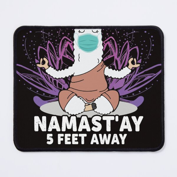 Item preview, Funny Namastay 5 Feet Away designed and sold by verdecuddly.