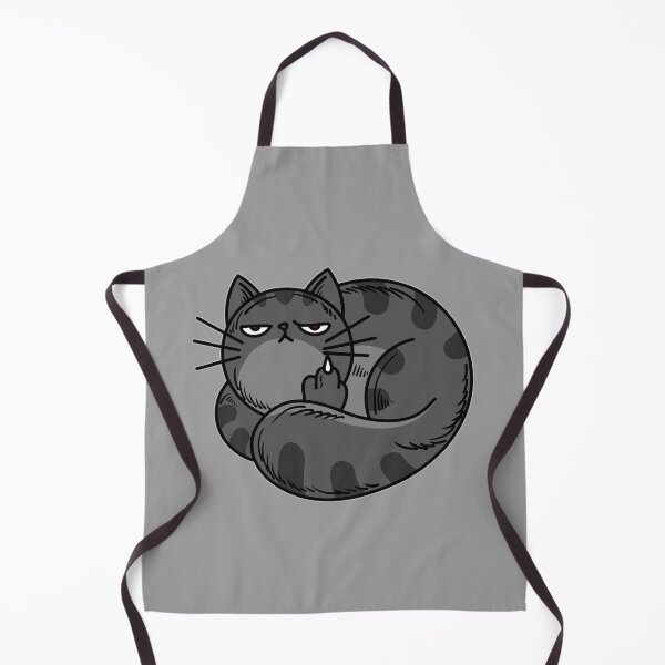 Item preview, Grey Cat Middle Finger designed and sold by Si Pakne.