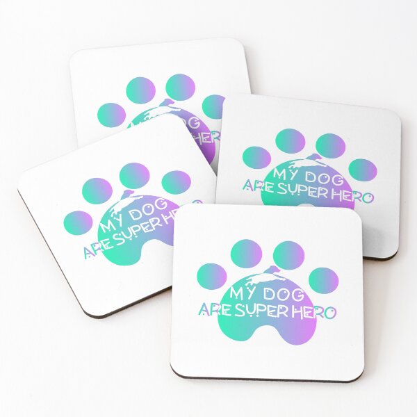 Item preview, My Dog Are Super hero Stickers & Magnets - no more heroes - dogs designed and sold by NEMATOShop.