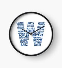 Cubs W Flag Clock