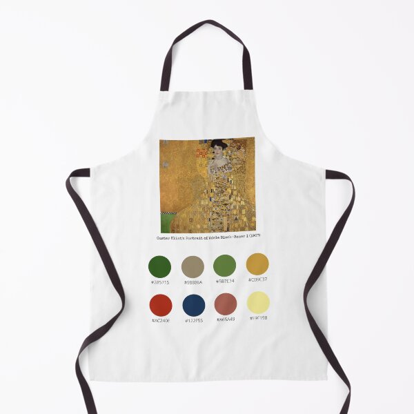Item preview, Colour Palette of Gustav Klimt's Portrait of Adele Bloch-Bauer I (1907) designed and sold by CoffeewithAnh.