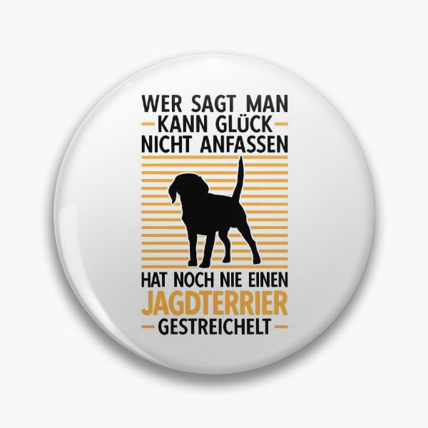 Artikelvorschau, Deutscher Jagdterrier streicheln Jagdhund Spruch entworfen und verkauft von madgrfx.