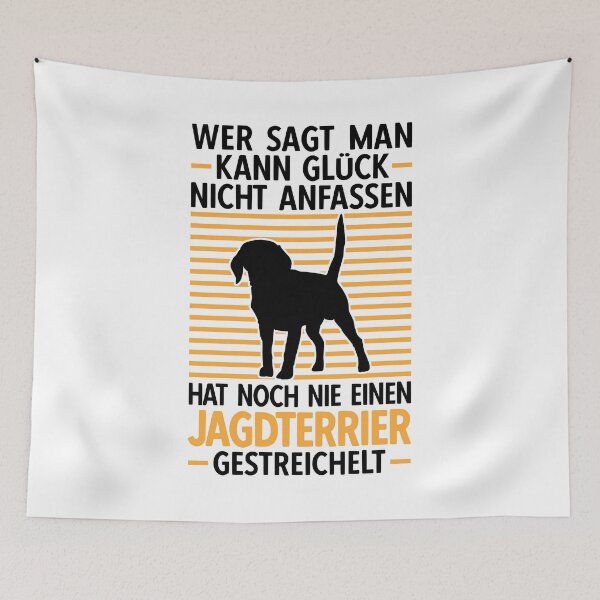 Artikelvorschau, Deutscher Jagdterrier streicheln Jagdhund Spruch entworfen und verkauft von madgrfx.