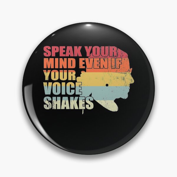 Item preview,  Rbg Speak Your Mind Even if Your Voice Shakes Womens Feminism Quotes Feminist  designed and sold by Simeon	 Dorelus.