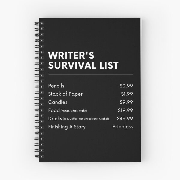 Item preview, Writer's Survival List designed and sold by TheKnightWriter.