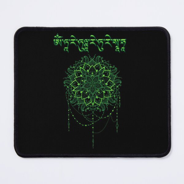 Item preview, Awesome Mandala with Mantra of the Green Tara designed and sold by LuciaS.