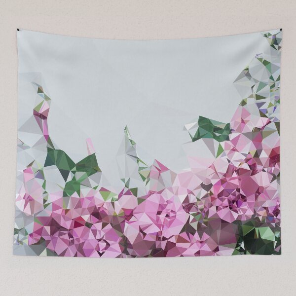 Item preview, Pink flowers triangulation designed and sold by Alita  Ong.