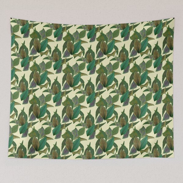 Item preview, umbrella leaf palm - plants seamless pattern designed and sold by k-rastory.