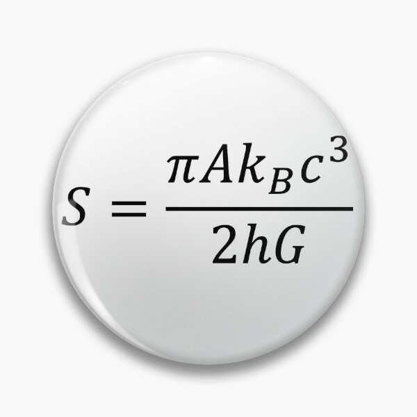 Item preview, Hawking equation black hole entropy, physics and science designed and sold by NoetherSym.