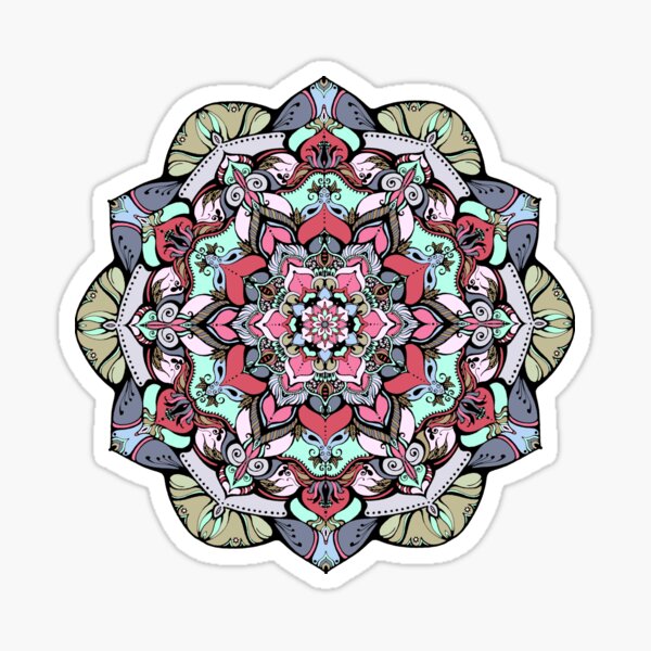 Flowers mandala #38 Sticker