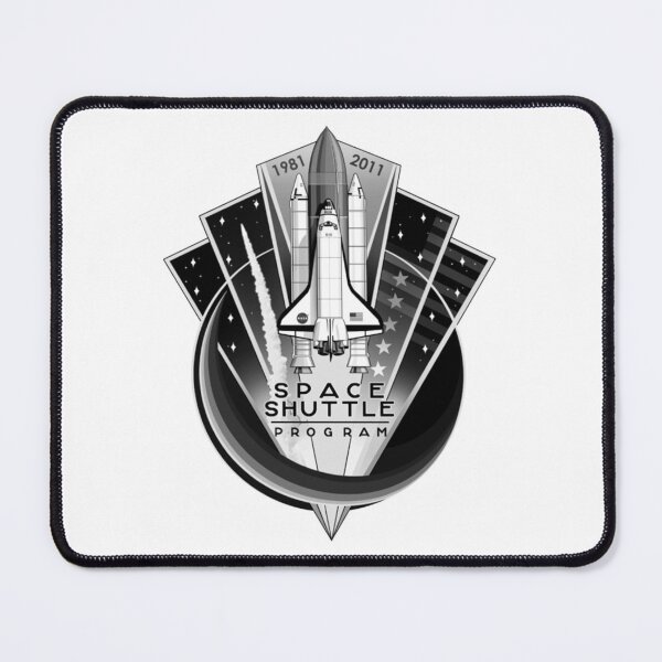 Item preview, Shuttle Program Commemorative Patch black and white designed and sold by trendistudio.