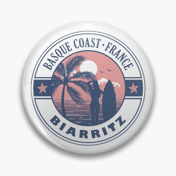 Item preview, Biarritz Basque Coast France Summer Surfing Design designed and sold by CynthiaGraphics.