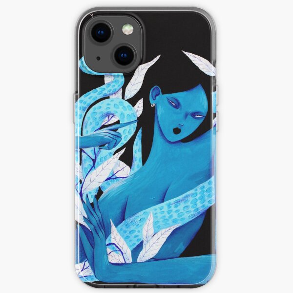 Acrylic Blue iPhone Soft Case