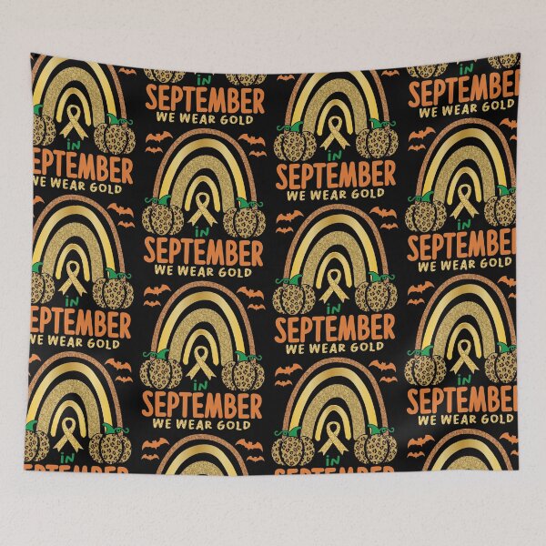 Item preview, In September We Wear Gold | Children Cancer Awareness designed and sold by GravitiTees.