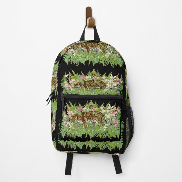 Item preview, Stalking Vintage Leopard Hiding In Jungle Flowers And Fern Leaf designed and sold by TrulyEpoque.
