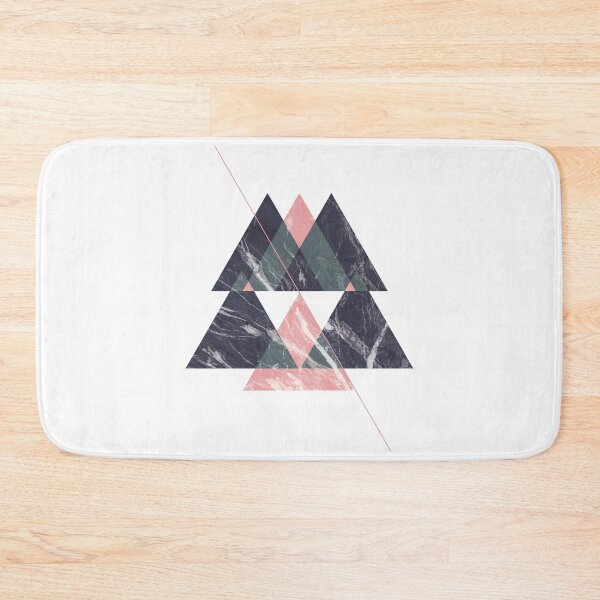 Item preview, Black and pink Marble Triangles designed and sold by TamGustam.